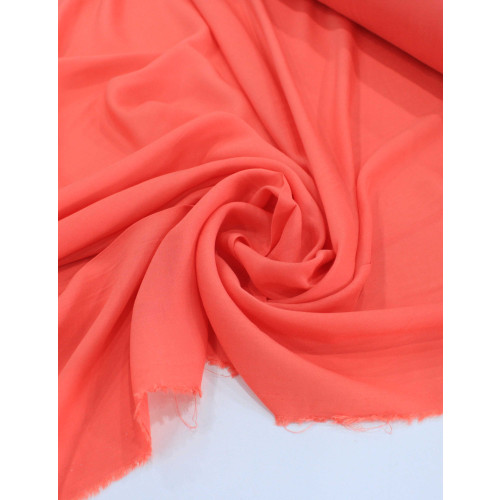 Tecido Cambraia de Viscose Coral