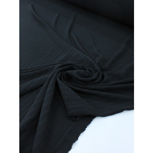 Tecido Crepe Duna Trabalhado Preto
