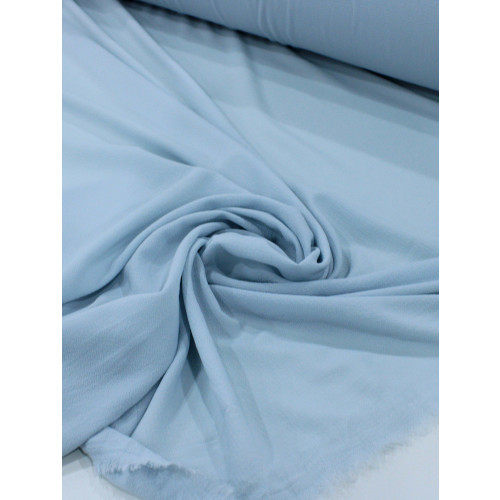 Tecido Crepe Bubble com Elastano Azul Bebê