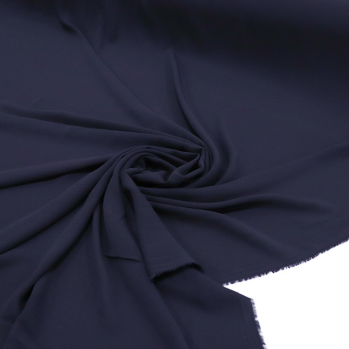 Tecido Crepe Chiffon Azul Marinho