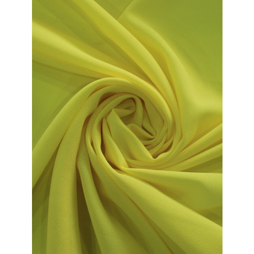 Tecido Crepe Salina Amarelo