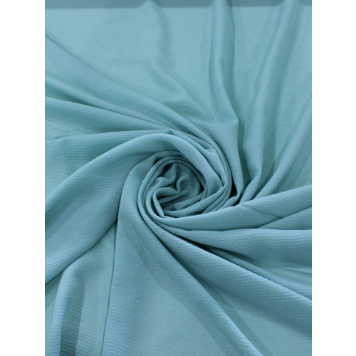 Tecido Crepe Bubble Com elastano Verde Agua
