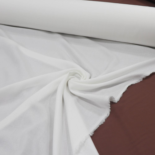 Tecido Viscose Sarjada Branco (1m)