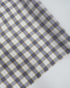 Tecido Tactel Italiano Quadriculado Duplo Amarelo Azul e Offwhite