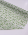 Tecido Cambraia de Algodão Italiano Macro Coqueiros Verde Menta