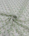 Tecido Cambraia de Algodão Italiano Macro Coqueiros Verde Menta