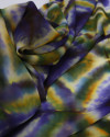 Tecido Crepe Chiffon Texturizado Italiano Ilusionista Colorido