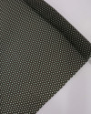 Tecido Crepe Chiffon Italiano Micro Geométricos Sobreposto Branco e Verde