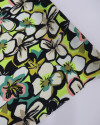 Tecido Crepe Chiffon Italiano Campo Floral Abstrato Colorido