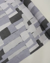 Tecido Viscose Italino Pintura Abstrata Tons de Cinza