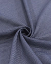 Tecido Cambraia Mista de Algodão Flamê Risca de Giz Azul Jeans (1.4m)