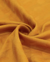 Tecido Viscose Texturizada Listras e Poá Brocado Amarelo Queimado