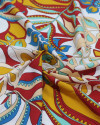 Tecido Viscose Boho Floral Tons Quentes