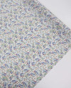 Tecido Viscose Italiano Estampa Paisley Tons de Azul Verde e Offwhite