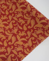 Tecido Crepe Koshibo Ramos em Casmere Amarelo, Bege e Vermelho