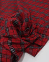 Tecido Flanela Mista Multi Quadriculado Branco, Preto e Vermelho