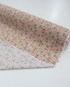 Tecido Viscose Micro Floral Lilás, Verde e Nude