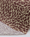 Tecido Viscose Texturizada Fragmentos Castanho e Creme