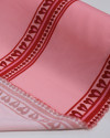 Tecido Viscose Premium Listras Estampadas Vermelho e Tons de Rosa