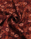 Tecido Viscose Premium Campo Floral Abstrato Tons Terrosos