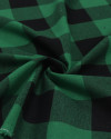 Tecido Flanela Mista Macro Quadriculado Verde e Preto