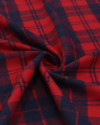 Tecido Flanela Mista Xadrez Duplo Azul Marinho e Vermelho