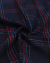 Tecido Flanela Mista Multi Quadriculado Vermelho, Preto e Tons de Azul