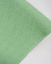 Tecido Linho Misto Rústico Bordado Ramos de Flor Verde Menta