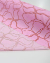 Tecido Viscose Tapete Floral Abstrato Vermelho e Rosa