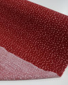 Tecido Viscose Texturizada Micro Pingos Rosa e Marsala