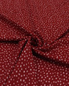 Tecido Viscose Texturizada Micro Pingos Rosa e Marsala