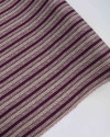 Tecido Viscose Texturizada Listras Estampadas Creme e Roxo Uva