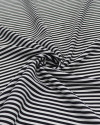 Tecido Viscose Texturizada Listras Finas P/B
