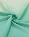 Tecido Crepe Silk Italiano Degradê Lilás e Verde Água
