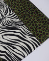 Tecido Tricoline Italiano Animal Print em Recortes