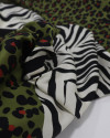 Tecido Tricoline Italiano Animal Print em Recortes