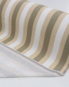 Tecido Linho Misto Estampado Listras Verde, Bege e Offwhite (COM DETALHES)