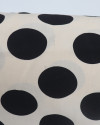 Tecido Viscose Macro Poá Preto e Creme (COM DETALHES)