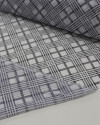 Tecido Crepe Chiffon Italiano Multi Quadriculado Diagonal P/B (COM DETALHES)