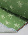 Tecido Viscose Premium Ramos Creme e Verde Menta