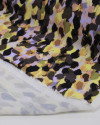 Tecido Viscose Mista Premium Pingos Abstratos Sobrepostos Colorido