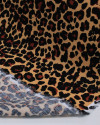 Tecido Viscose Texturizada Animal Print Preto, Terracota e Argila