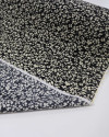 Tecido Viscose Micro Pétalas Vanila e Preto