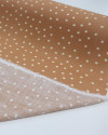 Tecido Viscose Texturizada Micro Poá Offwhite e Argila