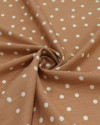 Tecido Viscose Texturizada Micro Poá Offwhite e Argila