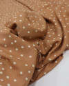 Tecido Viscose Texturizada Micro Poá Offwhite e Argila