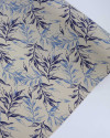 Tecido Viscose Texturizada Ramos Tons de Azul e Vanila