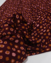 Tecido Viscose Texturizada Pontos Geométricos Caramelo, Rosa e Borgonha