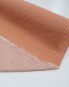 Tecido Viscose Texturizada Risca de Giz Rosa e Argila