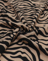 Tecido Viscose Animal Print Nude e Preto